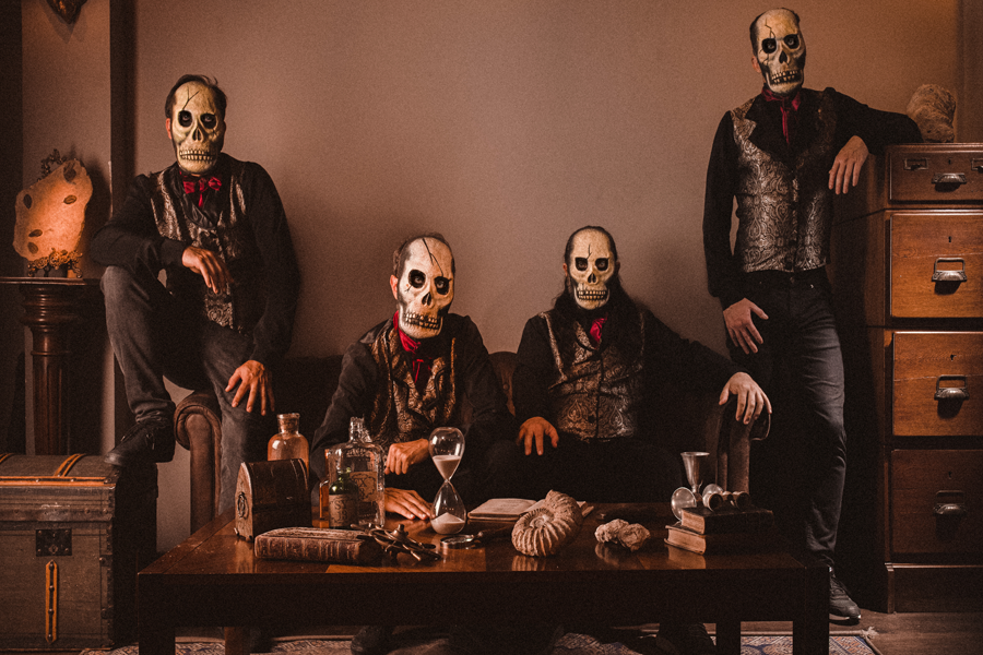 Fotografía promocional de Los Tiki Phantoms en Sabiñánigo