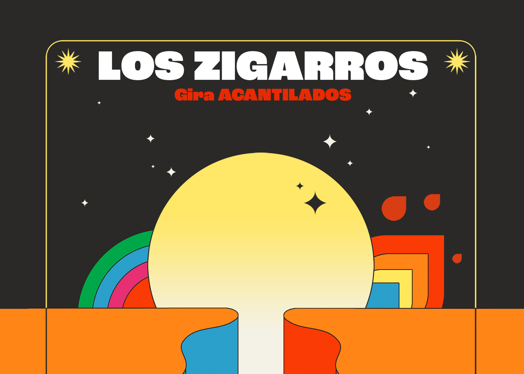 Photographie promotionnelle de LOS ZIGARROS en Espacio Vías, León. 2024.