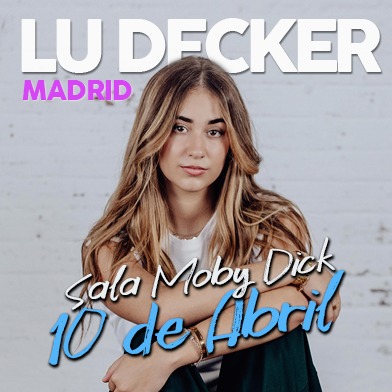 Fotografía promocional de LU DECKER en concierto en Madrid