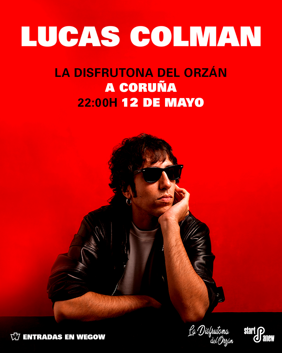 Fotografía promocional de Lucas Colman en A Coruña