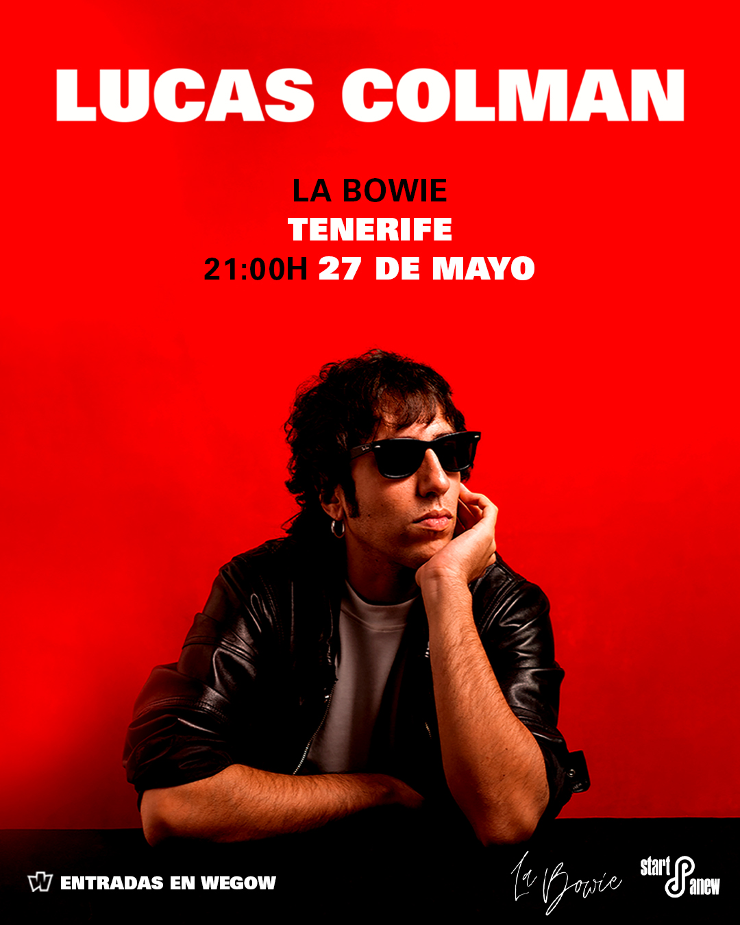 Fotografía promocional de Lucas Colman en Tenerife