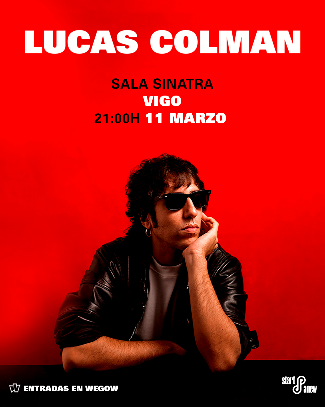 Fotografía promocional de Lucas Colman en Vigo