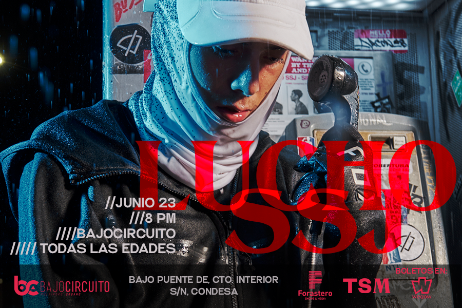 Fotografía promocional de Lucho SSJ en Bajo Circuito