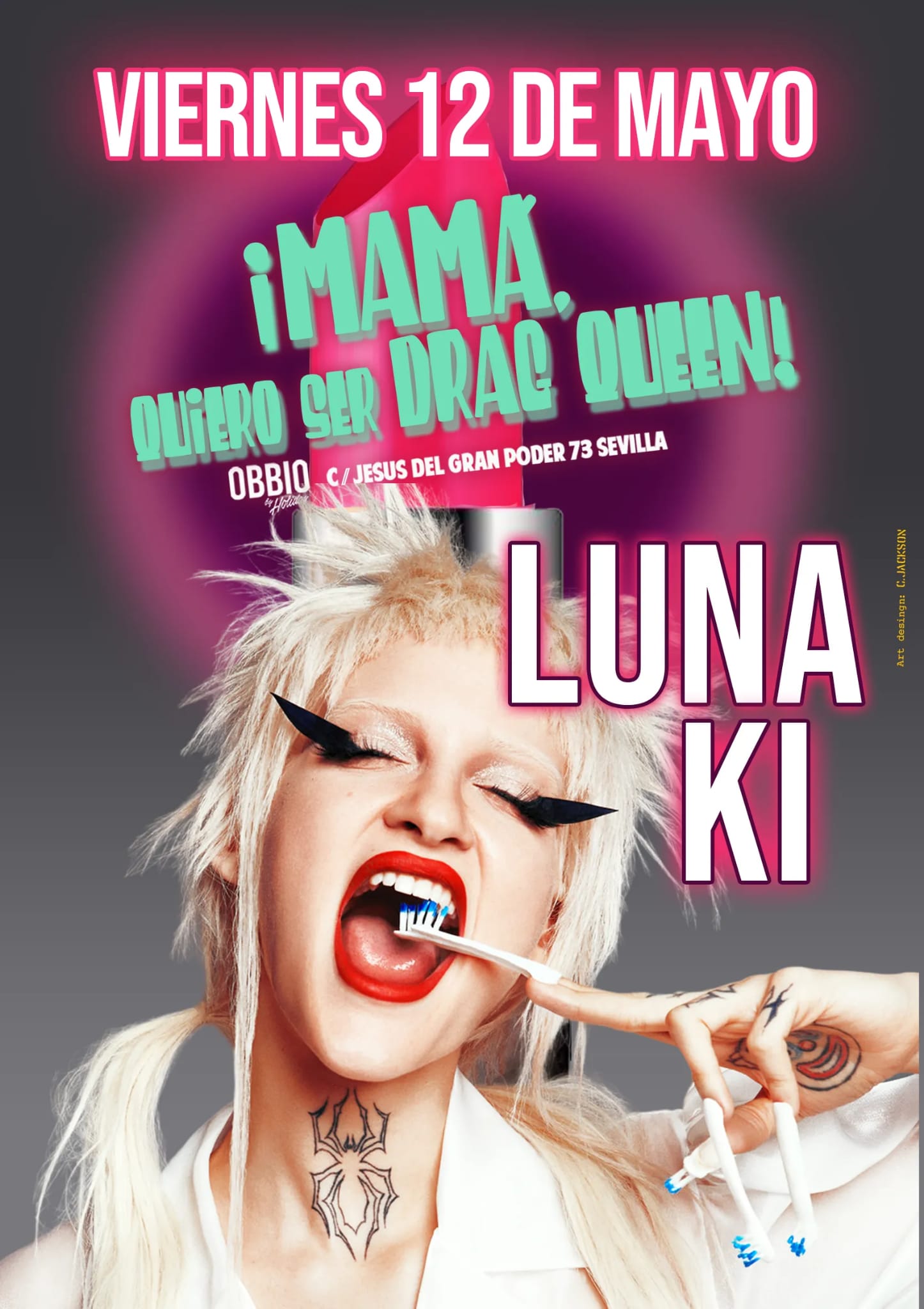Promotional photograph of LUNA KI EN MAMA QUIERO SER DRAG QUEEN.