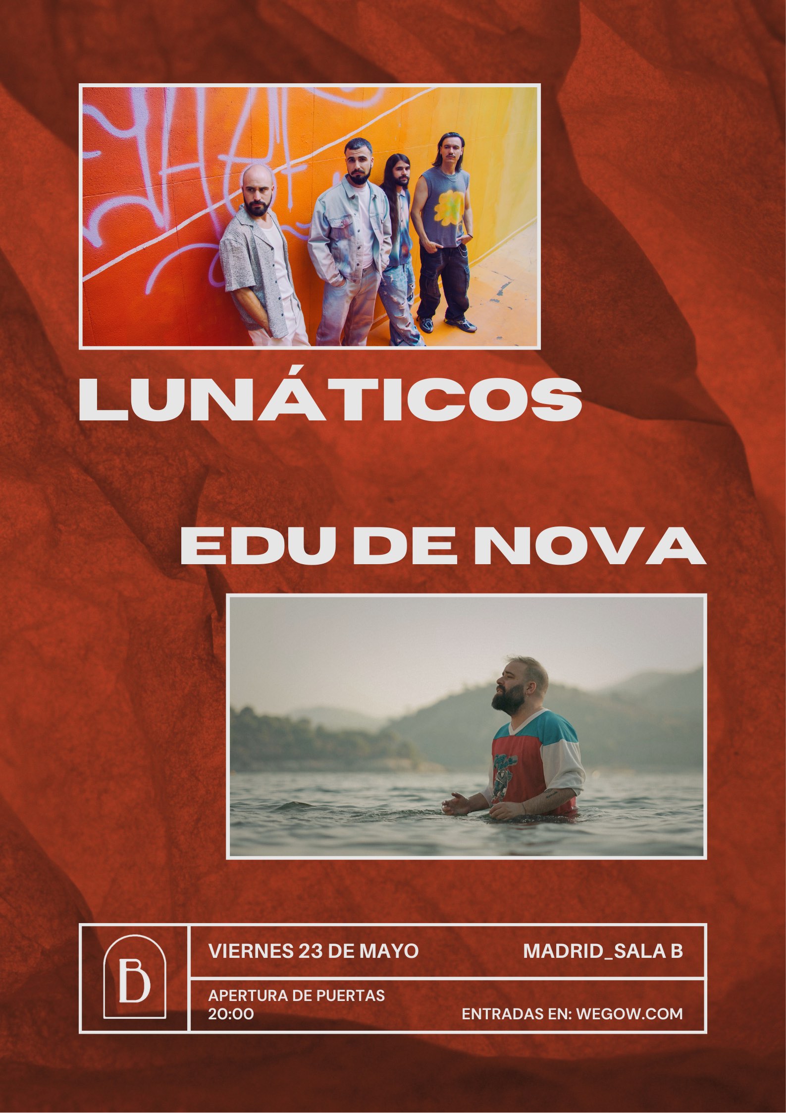 Fotografía promocional de Lunáticos y Edu de Nova en Madrid
