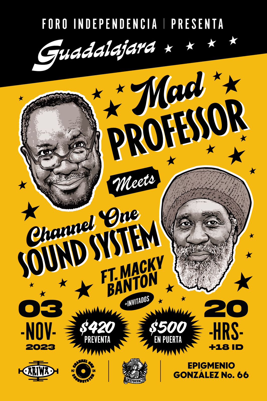 Fotografía promocional de Mad Professor & Channel One