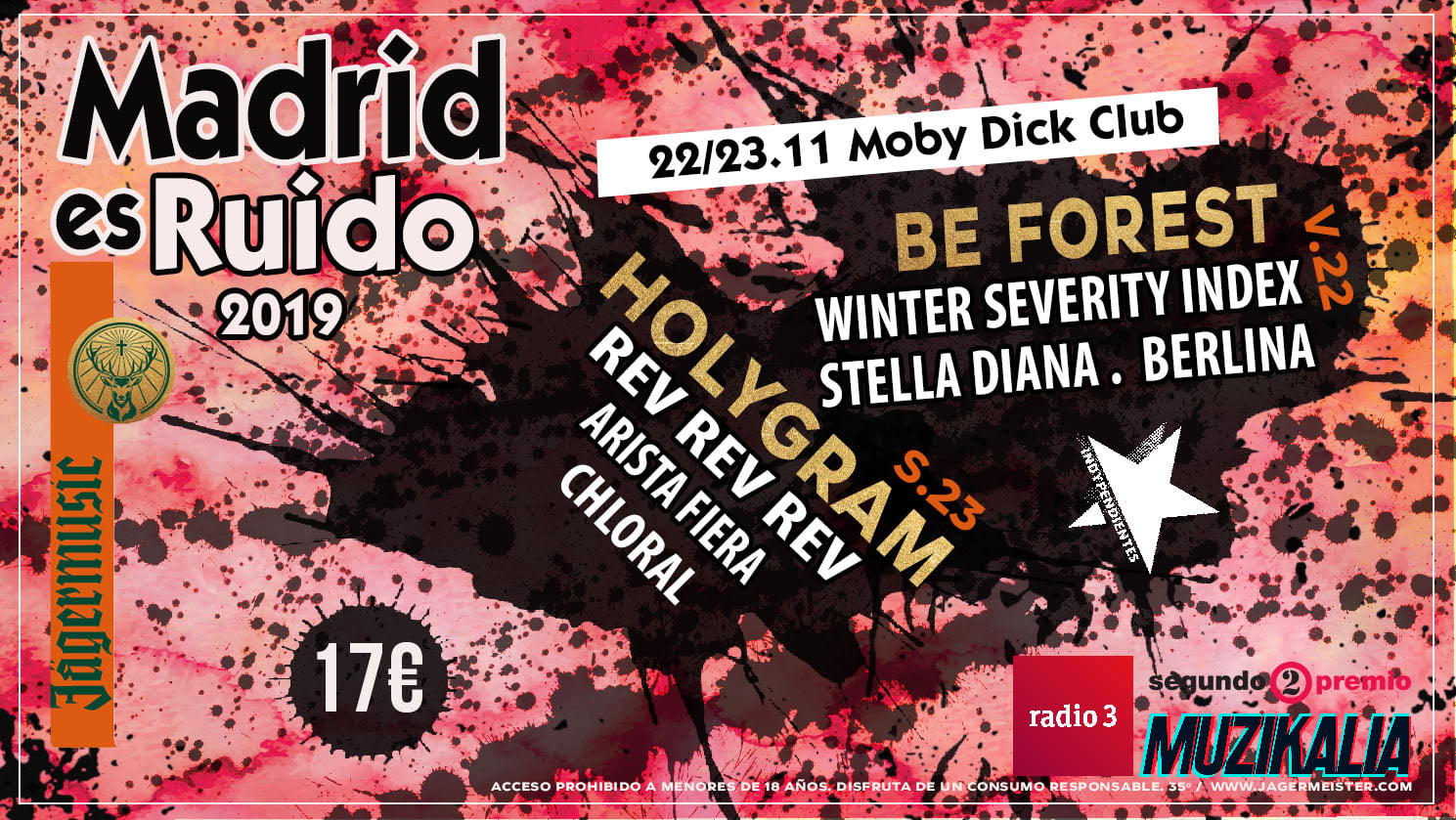 Fotografía promocional de Madrid es Ruido 2019