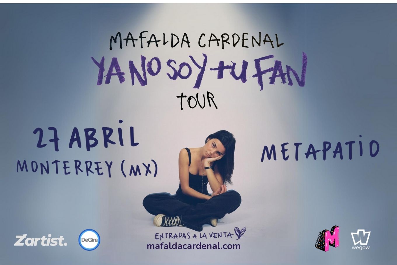 Fotografía promocional de Mafalda Cardenal en Monterrey