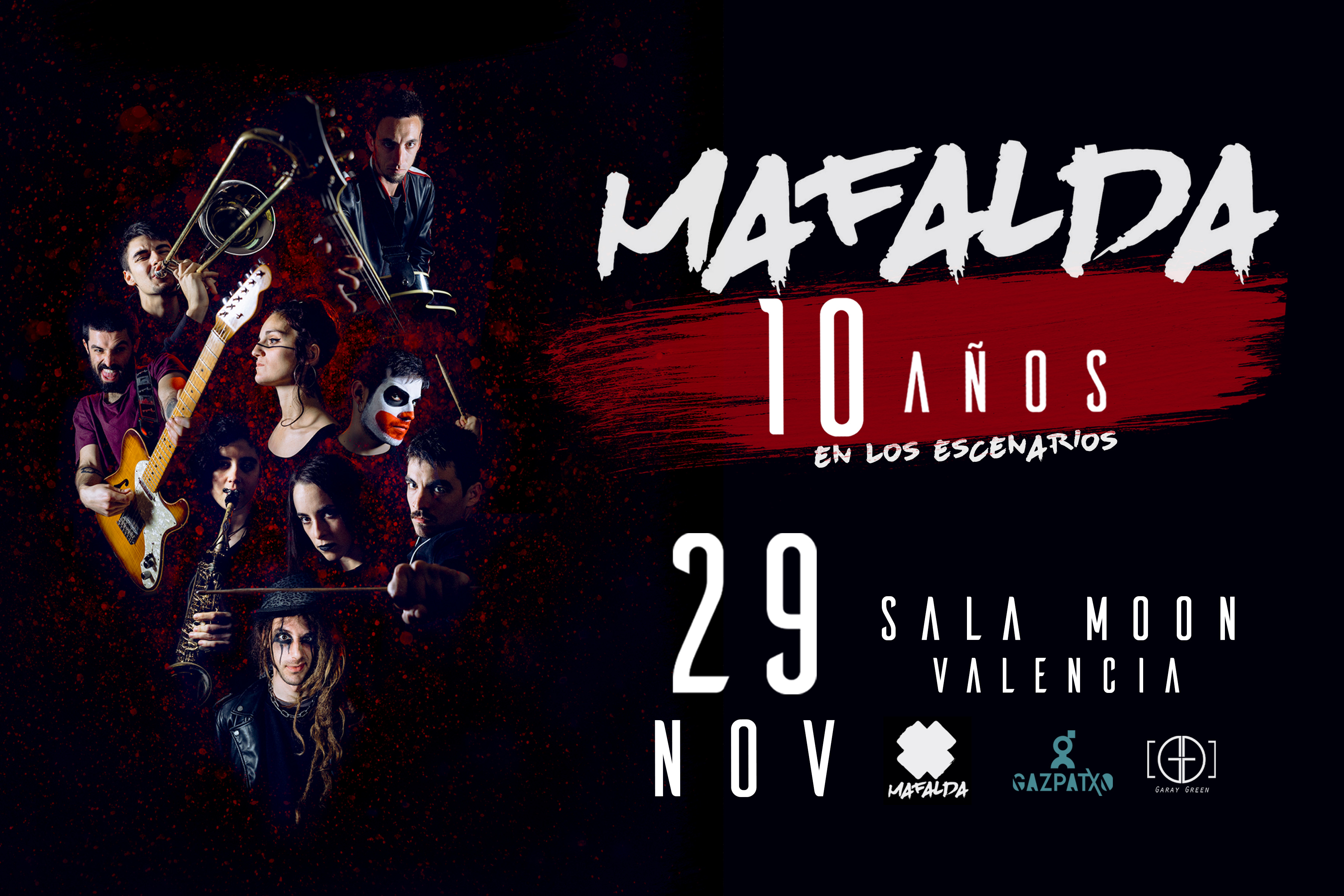 Mafalda Concert Tickets For Sala Moon Valencia Friday 29
