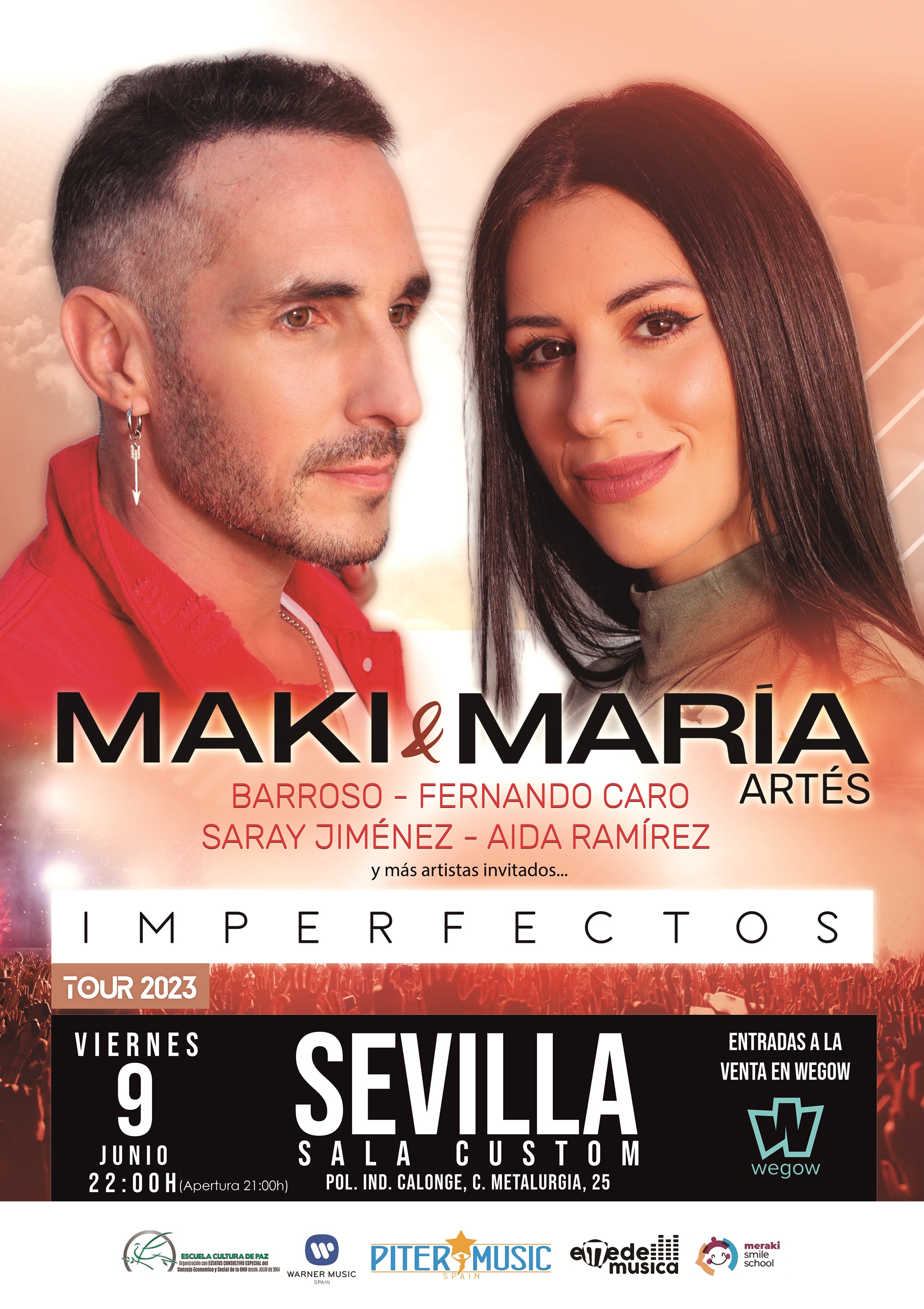Fotografía promocional de MAKI & MARÍA ARTÉS EN SEVILLA (IMPERFECTOS TOUR 2023)