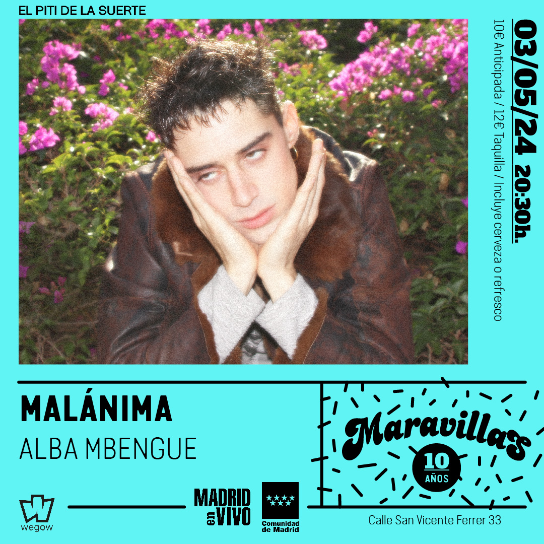 Fotografía promocional de Malánima + Alba Mbengue en Maravillas Club