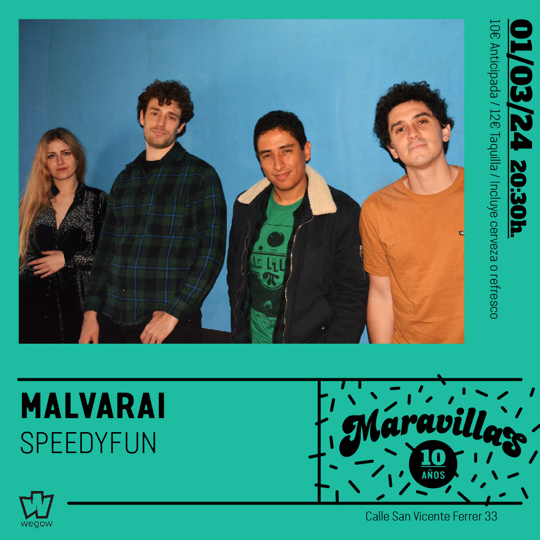 Fotografía promocional de Malvarai + Speedyfun en Maravillas Club