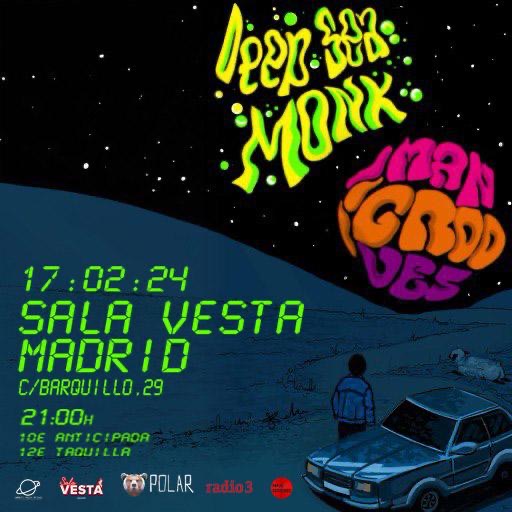 Promotional photograph of MANGROOVES & DEEP SEA MONK en Madrid.