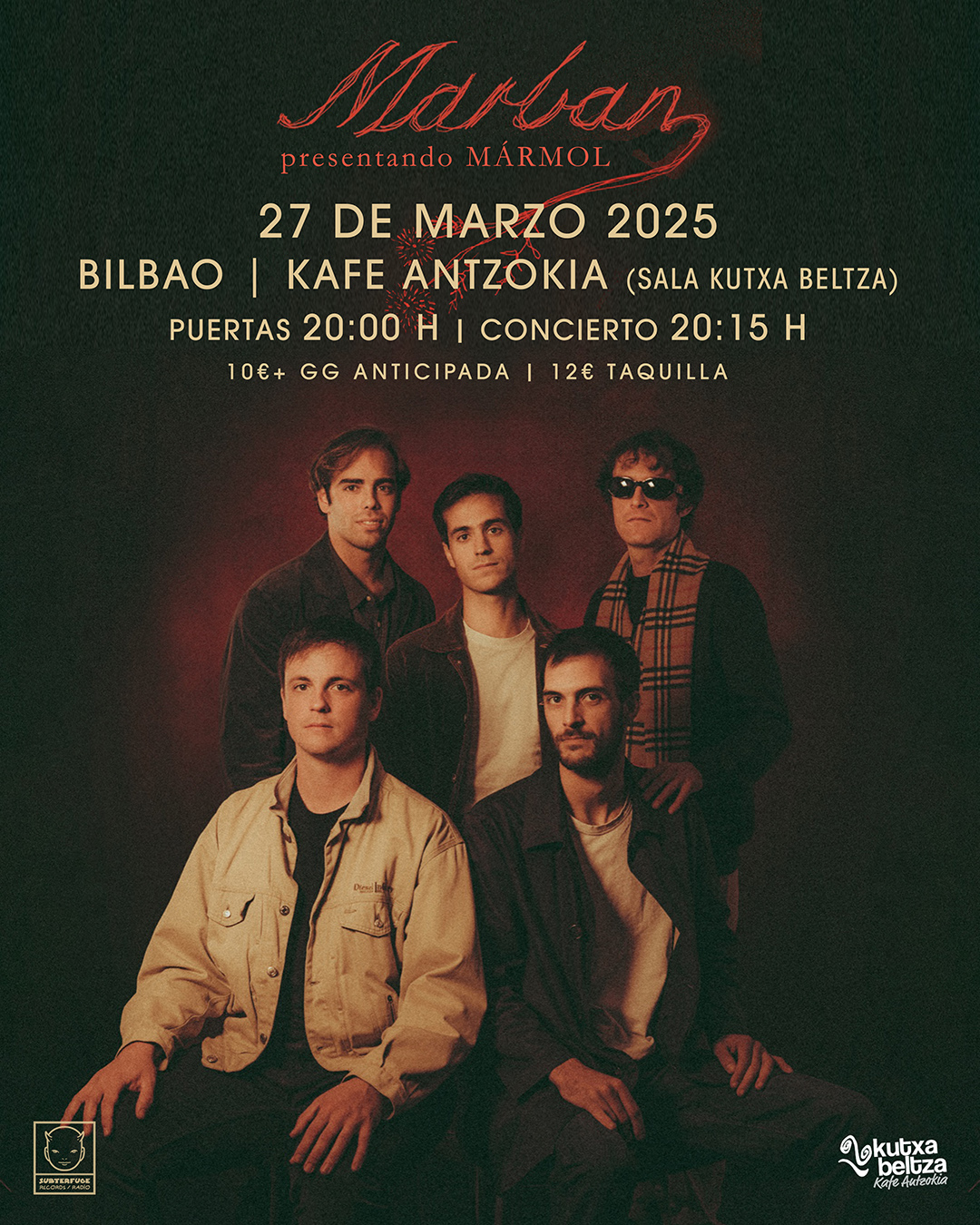 Fotografía promocional de Marban en Bilbao