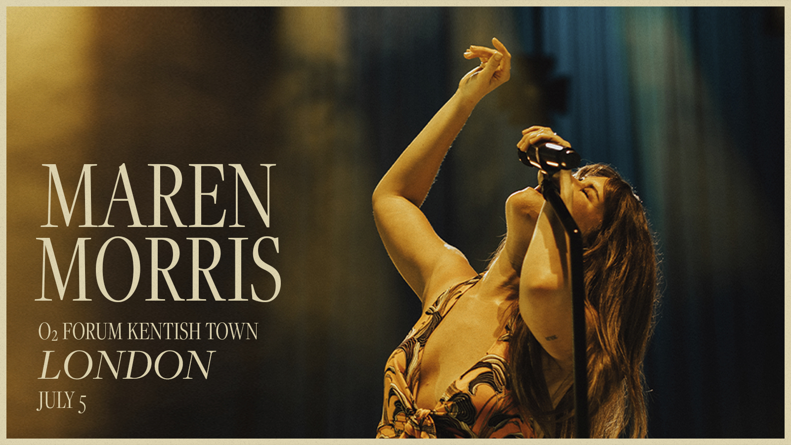 Promotional photograph of Concierto de Maren Morris en Londres.