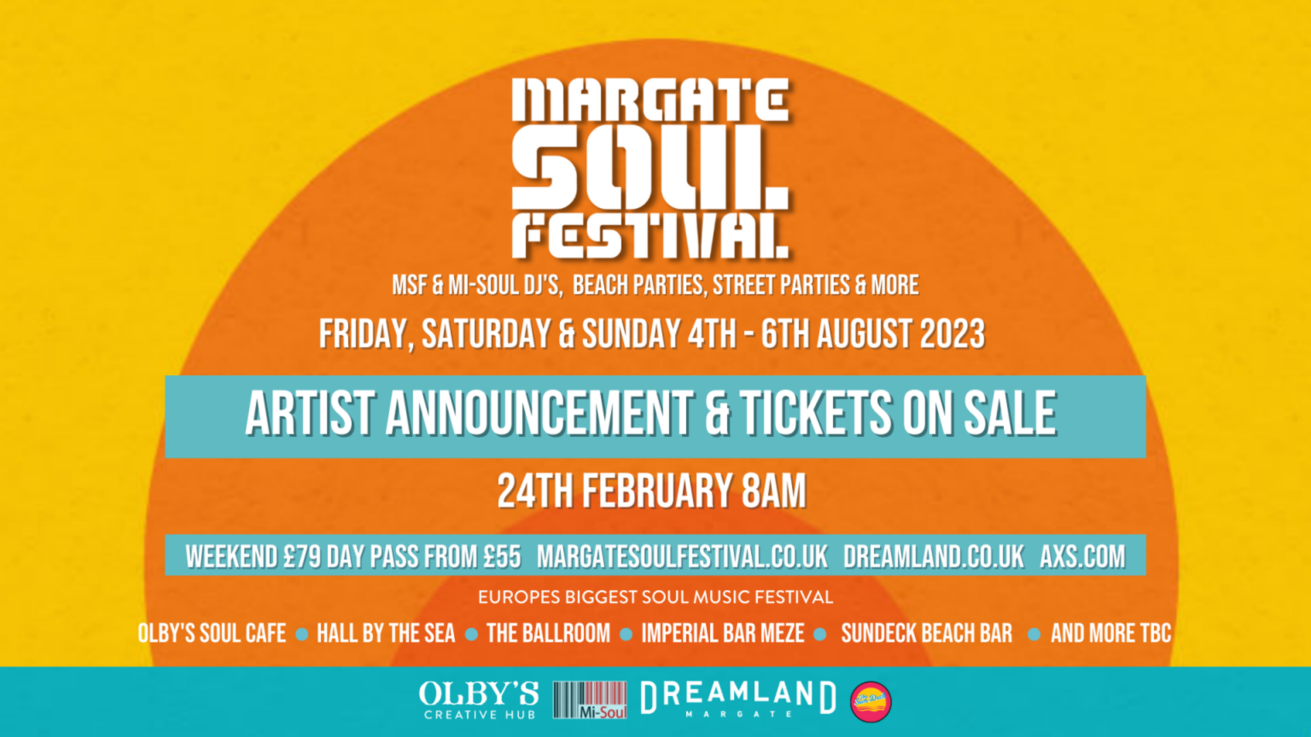 Margate Soul Festival 2023. Tickets, lineup, bands for Margate Soul