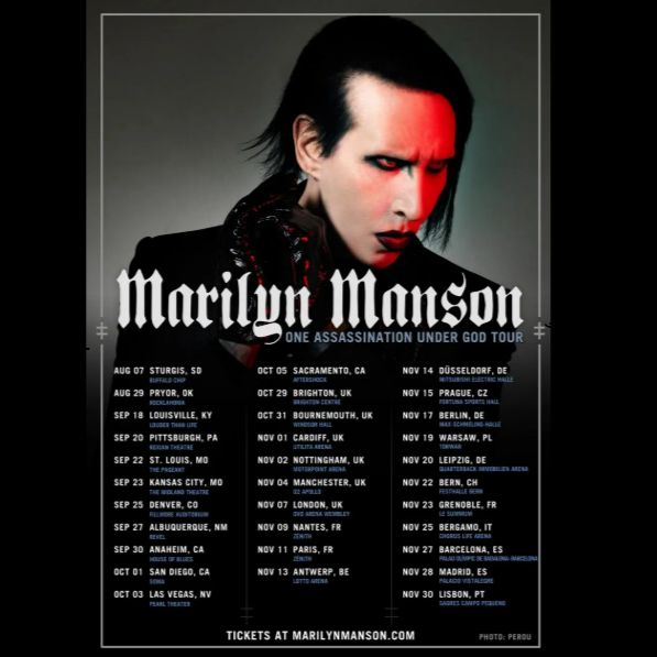 Promofoto von Concierto de Marilyn Manson en Amberes.