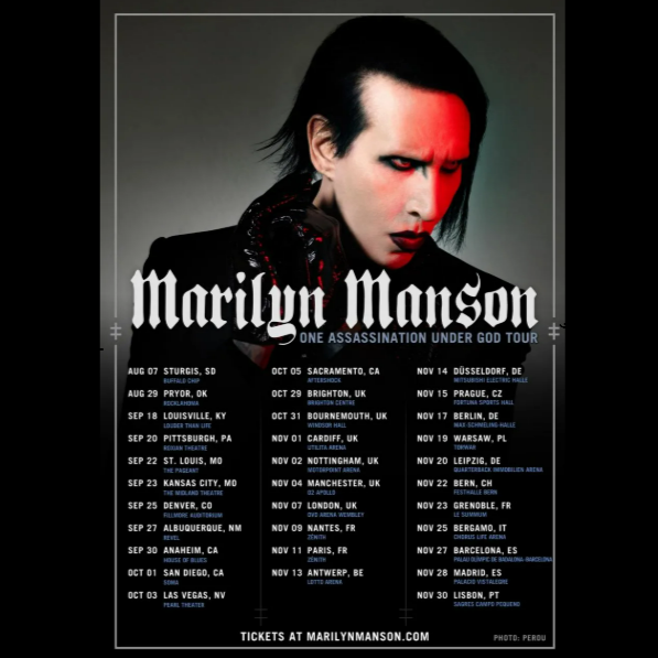 Promofoto von Concierto de Marilyn Manson en Dusseldorf.