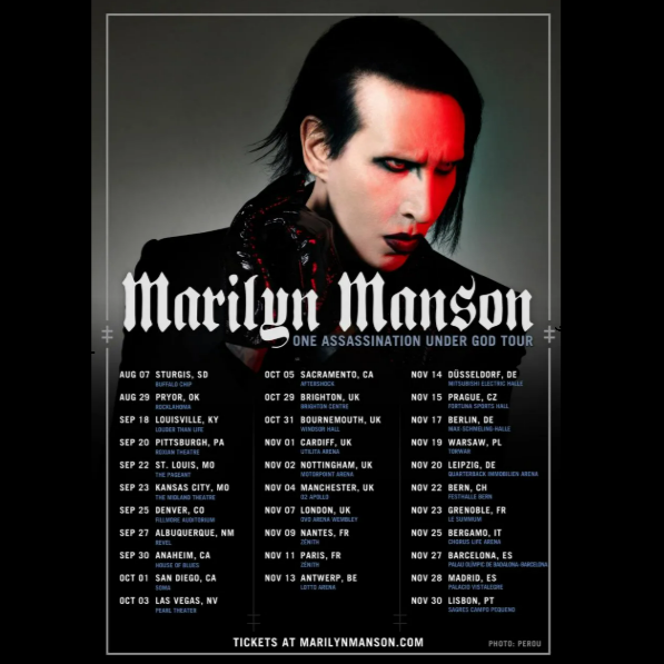 Promofoto von Concierto de Marilyn Manson en Varsovia.