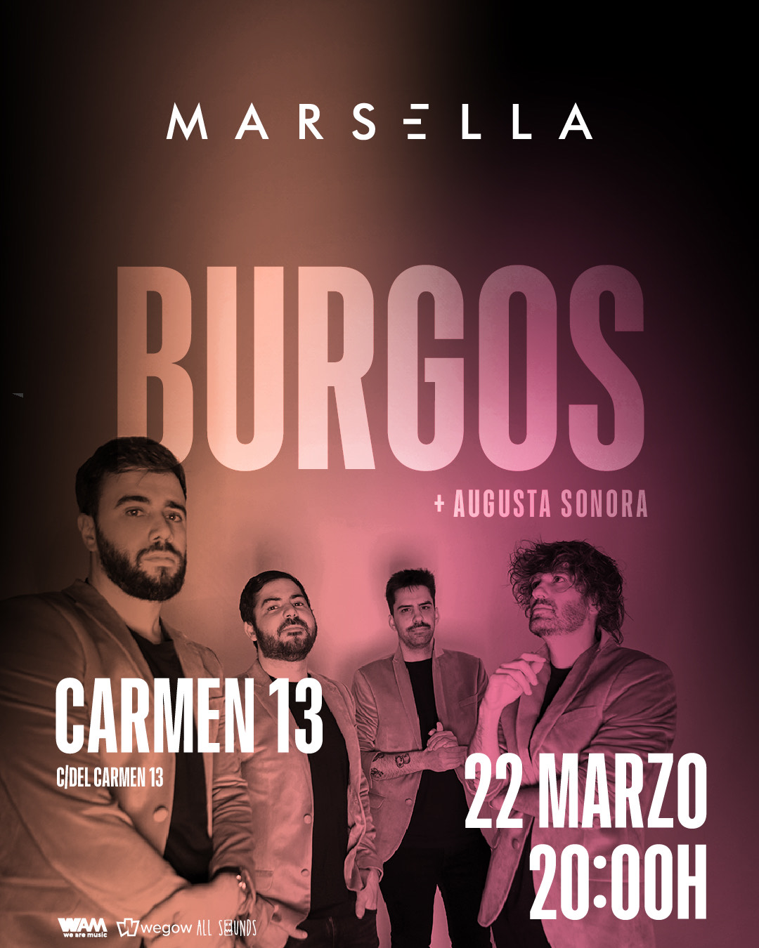 Fotografía promocional de Marsella y Augusta Sonora en BURGOS