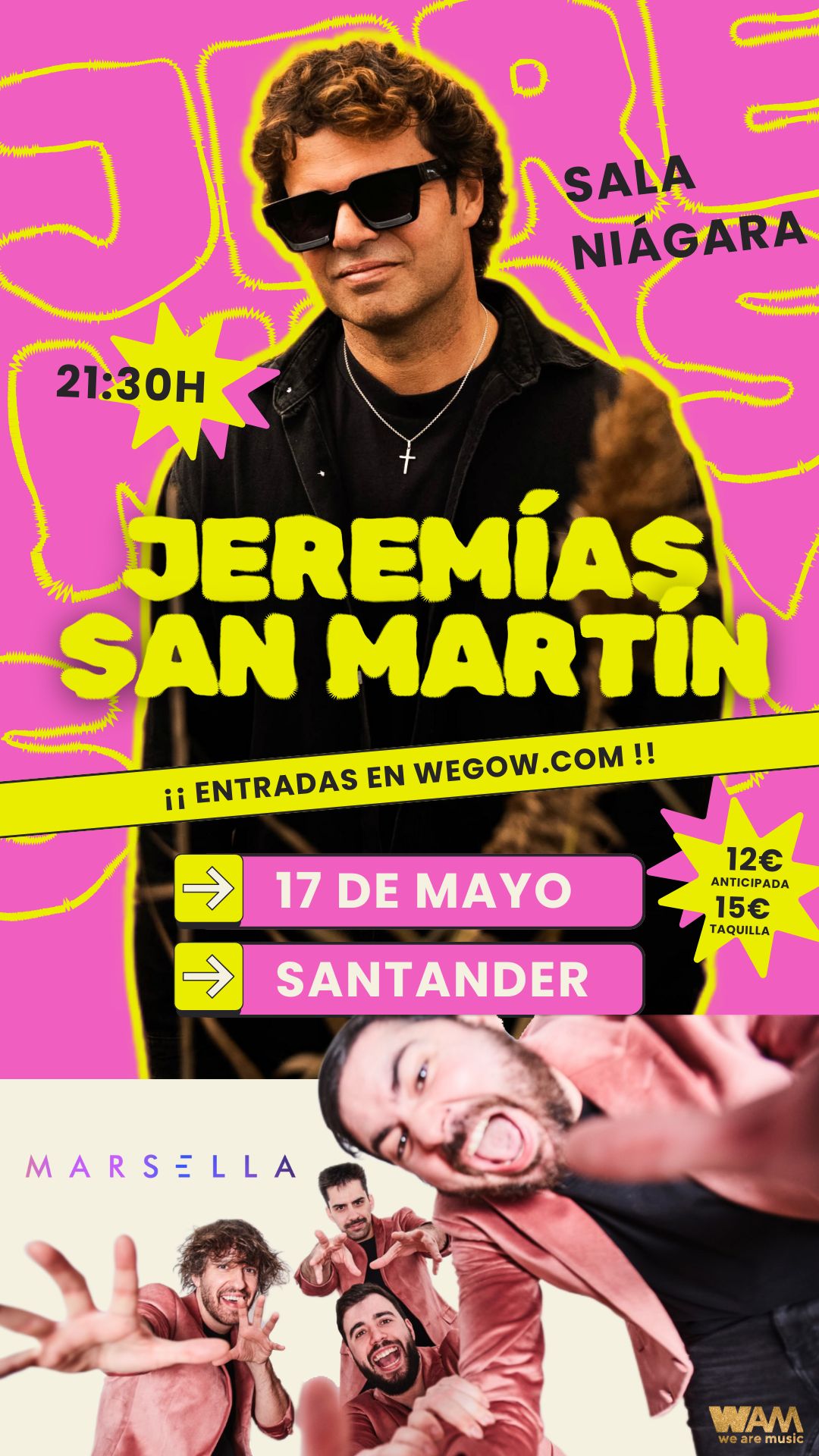 Fotografía promocional de Marsella y Jeremías San Martín en SANTANDER