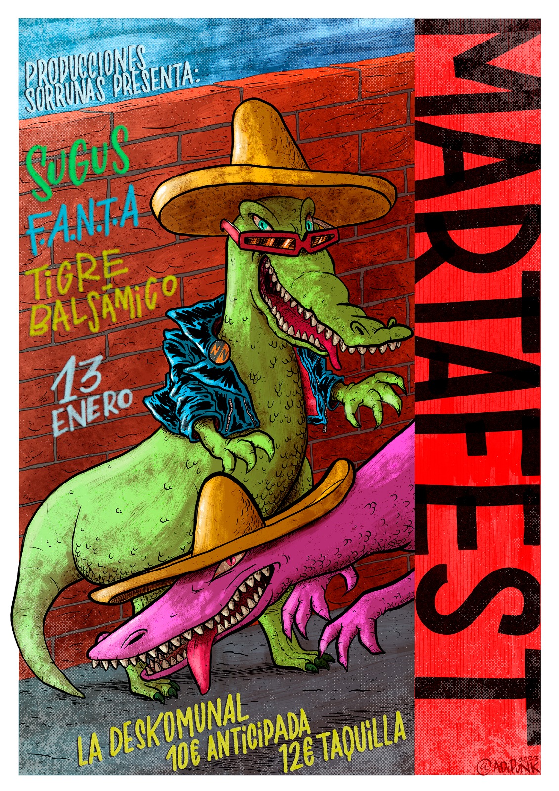 Fotografía promocional de MARTAFEST en BARCELONA: Fanta + Sugus + Tigre Balsámico