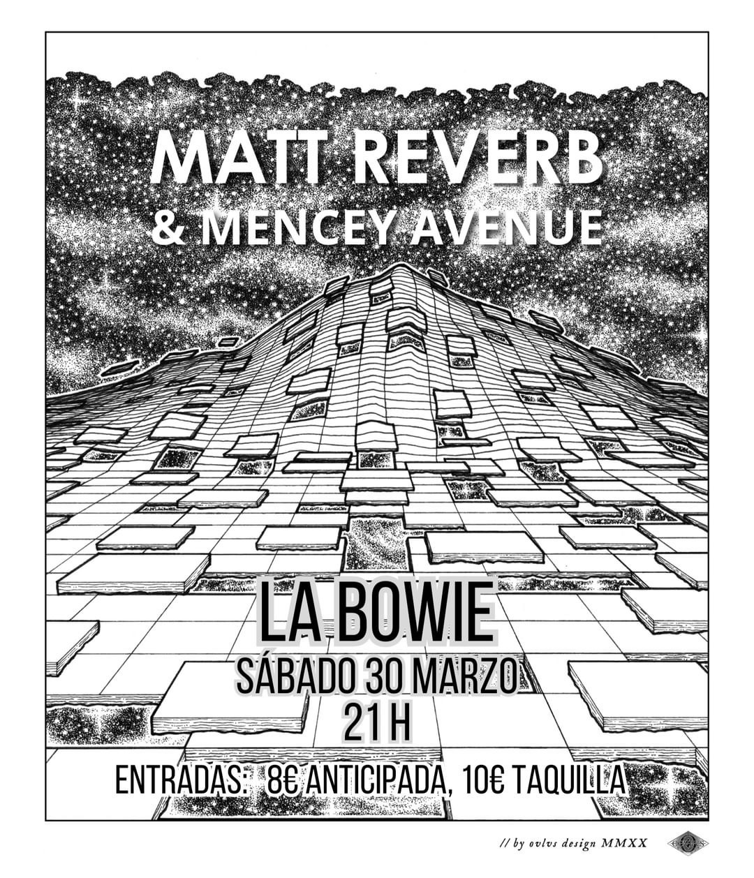 Fotografía promocional de Matt Reverb & Mencey Avenue en La Bowie