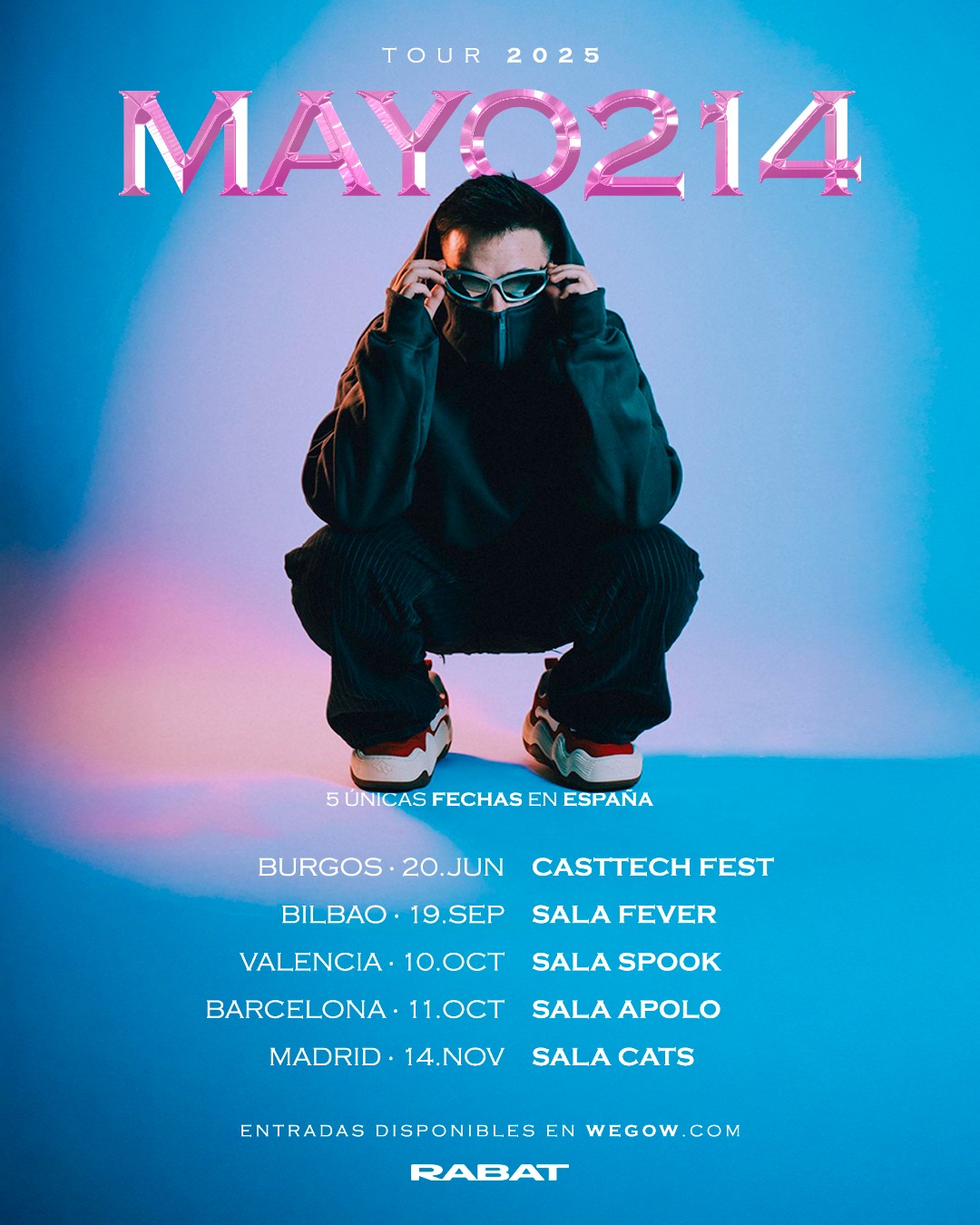 Fotografía promocional de Mayo 214 Barcelona, Sala Apolo