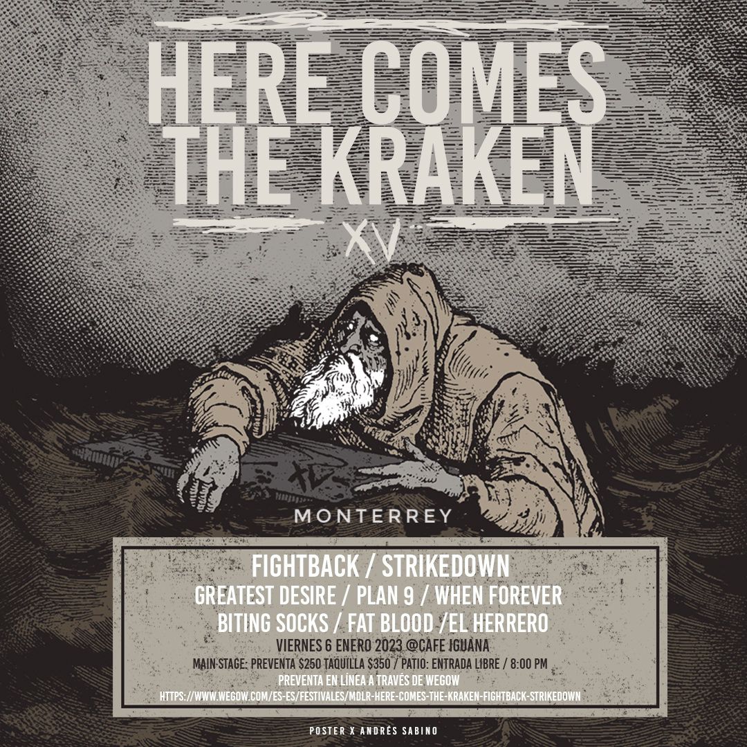 Promofoto von MDLR - HERE COMES THE KRAKEN - FIGHTBACK - STRIKEDOWN.