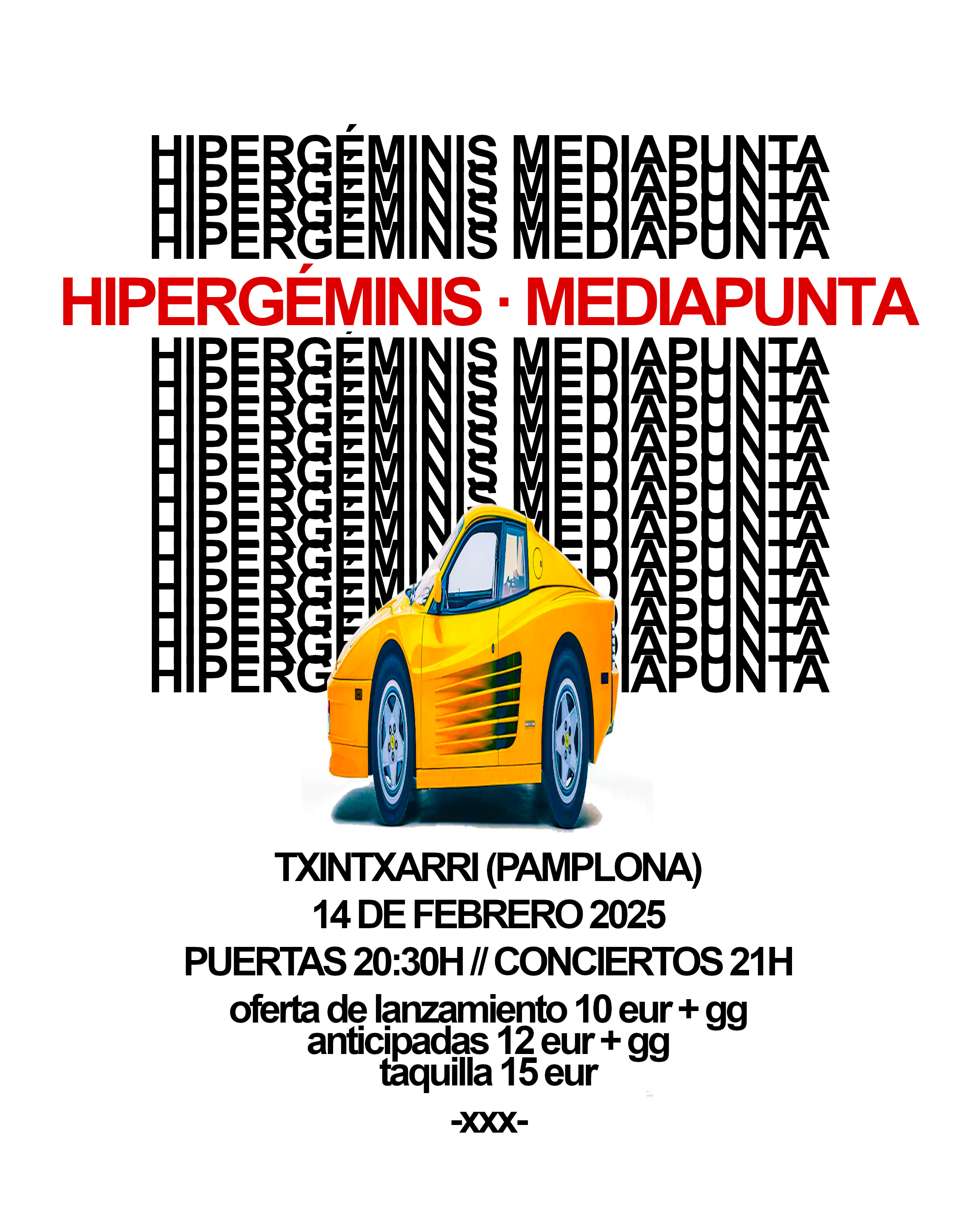 Fotografía promocional de Mediapunta e Hipergéminis en Pamplona