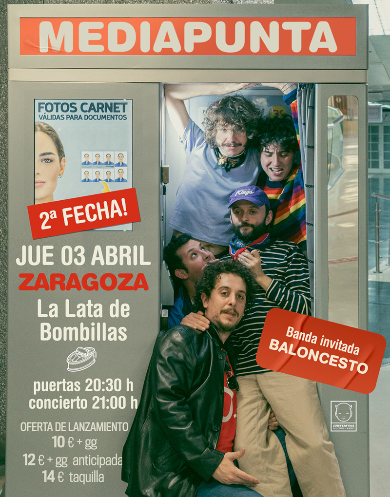 Fotografía promocional de Mediapunta en Zaragoza (2ª Fecha)