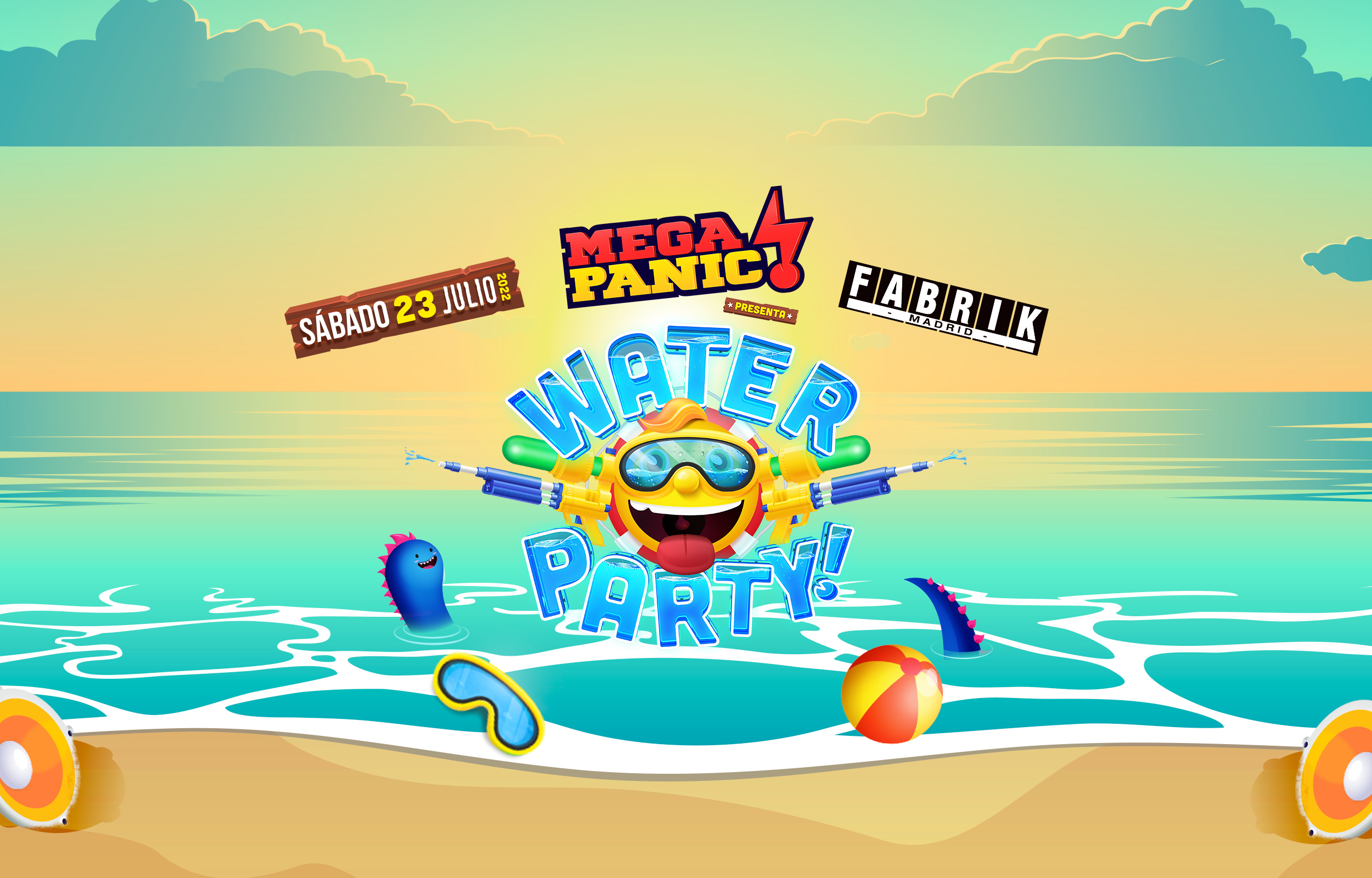 Fotografía promocional de Megapanic! Water Party en Fabrik 2022