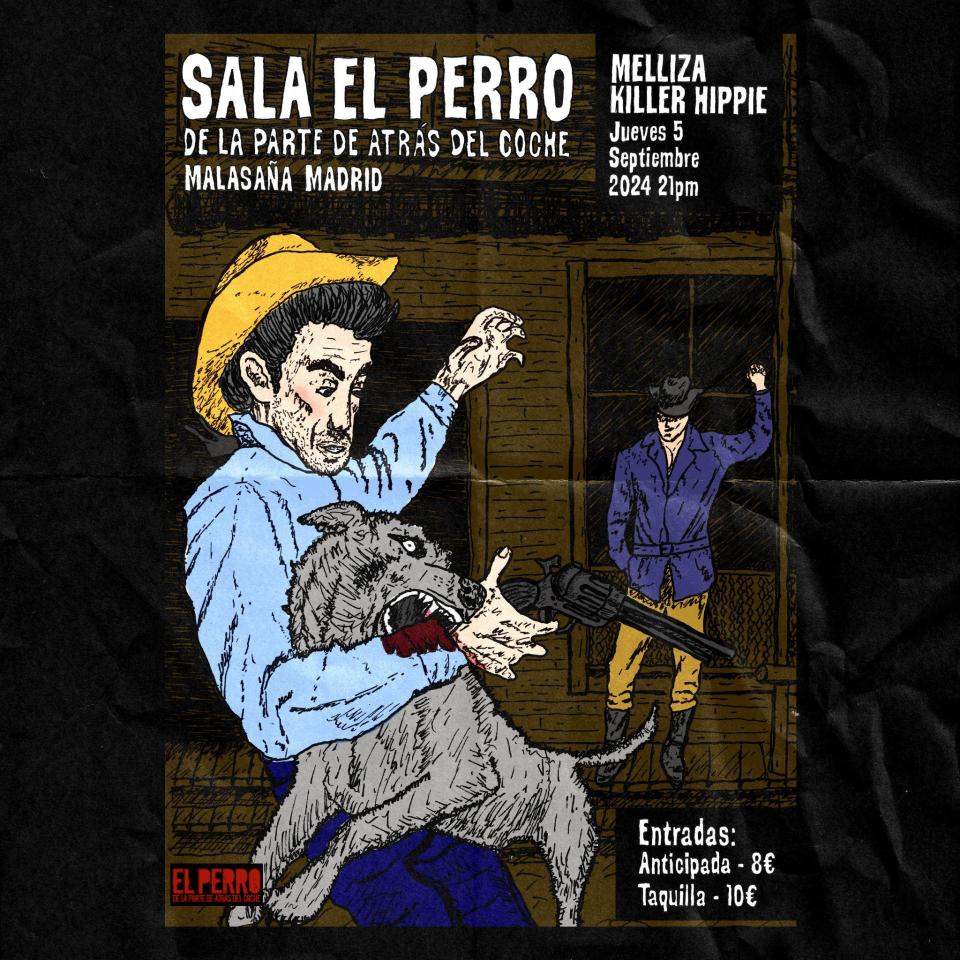 Fotografía promocional de Melliza y Killer Hippie La vuelta al cole del perro