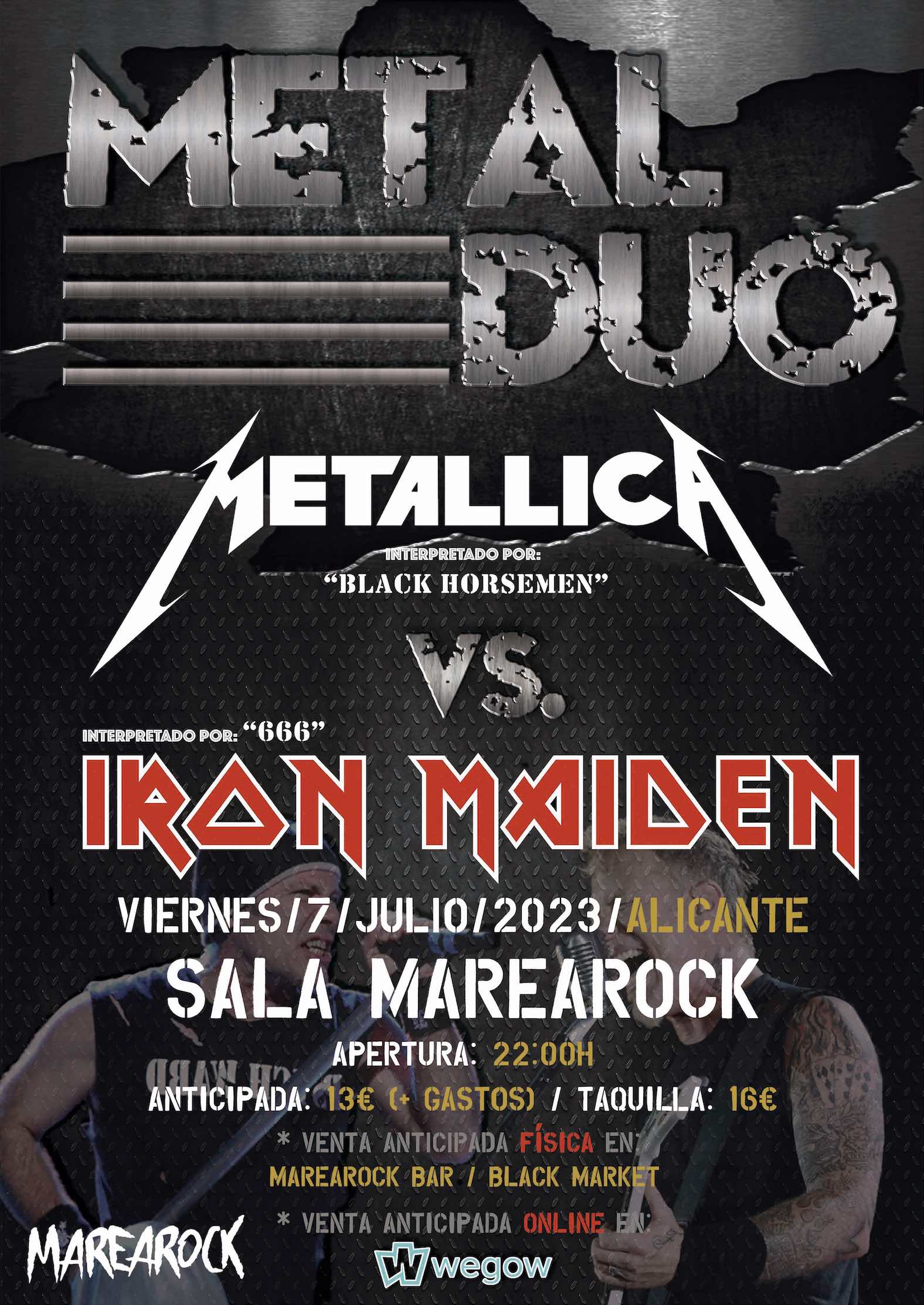 Fotografía promocional de METAL DUO - Metallica Vs. Iron Maiden (Alicante)