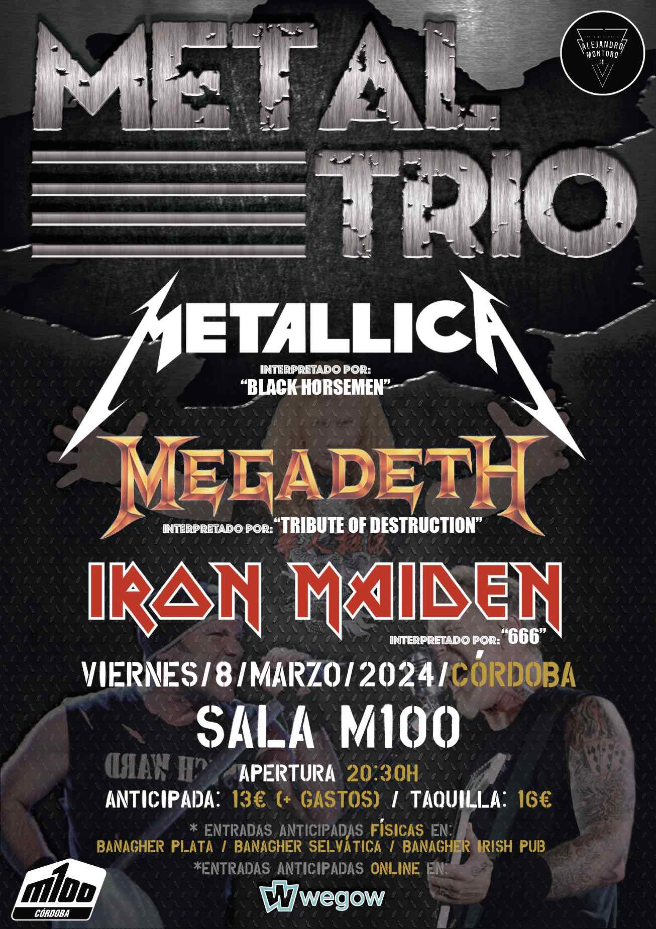Fotografía promocional de METAL TRIO - Iron Maiden, Megadeth & Metallica (Córdoba)