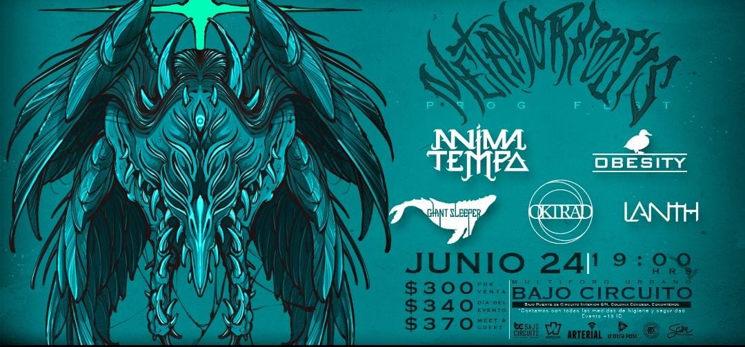 Fotografía promocional de Metamorfosis ProgFest en Bajo Circuito