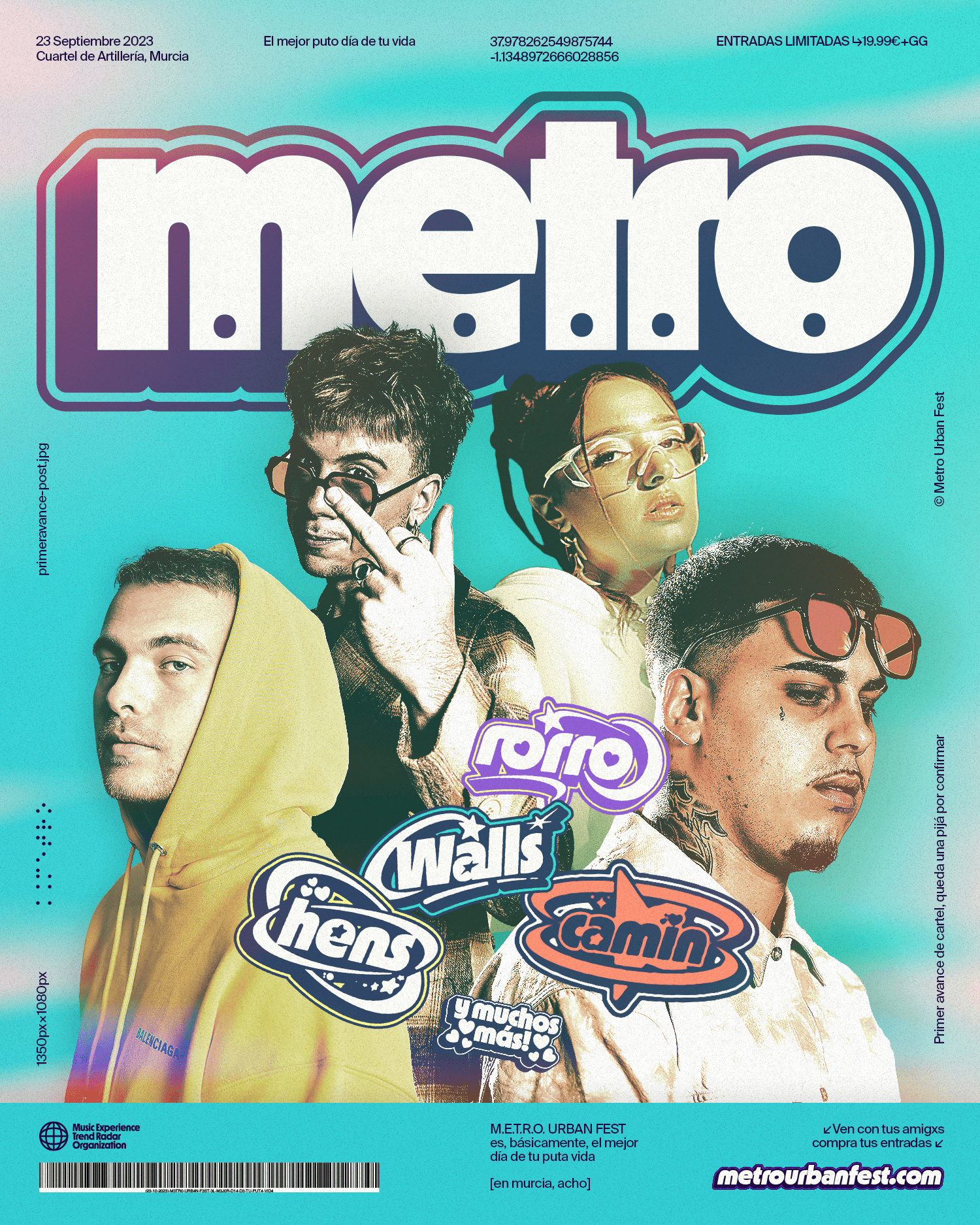 Fotografía promocional de Metro Urban Fest 2023