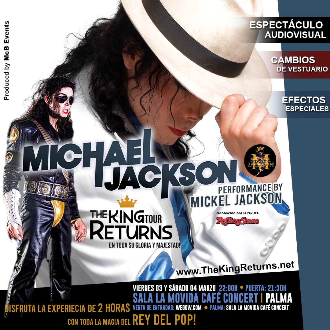 Fotografía promocional de MICHAEL JACKSON Performance by  MICKEL JACKSON en MALLORCA