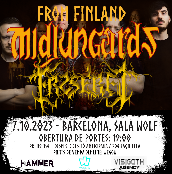 Promotional photograph of Concierto de Midjungards + Erzsébet en Barcelona.