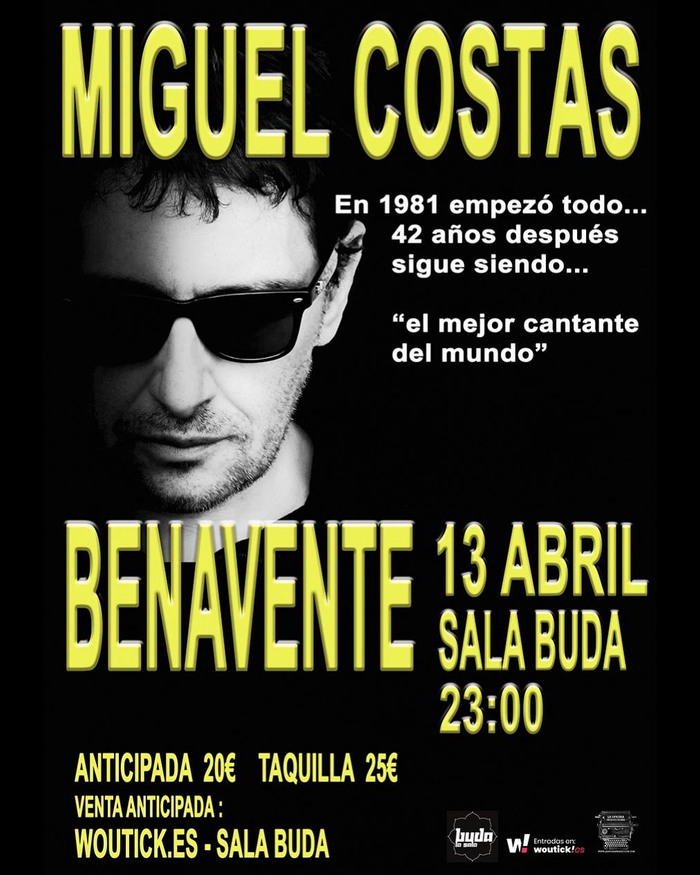 Fotografía promocional de MIGUEL COSTAS en La Sala Buda