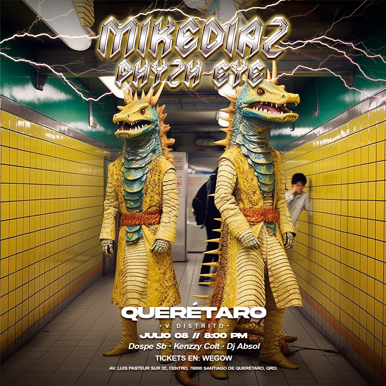Fotografía promocional de MIKE DIAZ Y PHYZH EYE en Querétaro