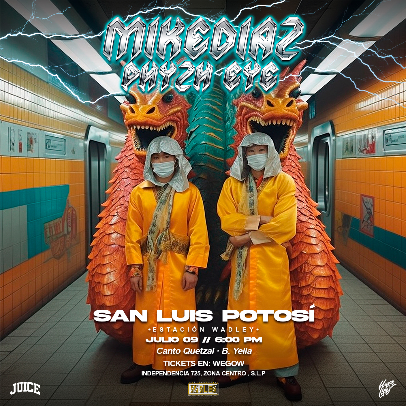 Fotografía promocional de MIKE DIAZ Y PHYZH EYE en SAN LUIS POTOSI