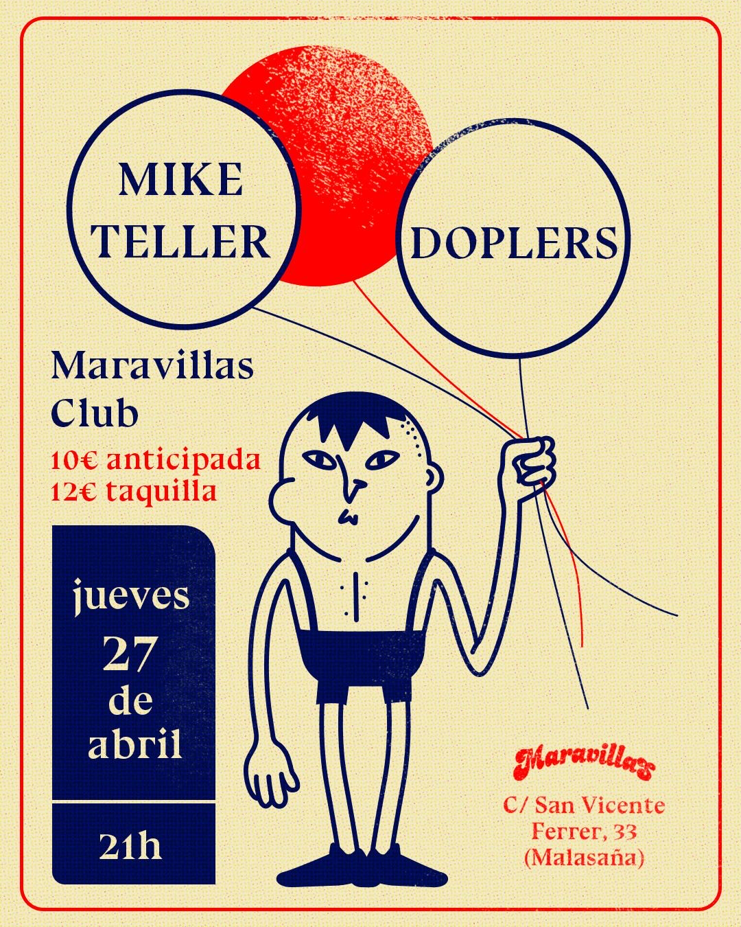 Fotografía promocional de Mike Teller + The Doplers en Maravillas Club