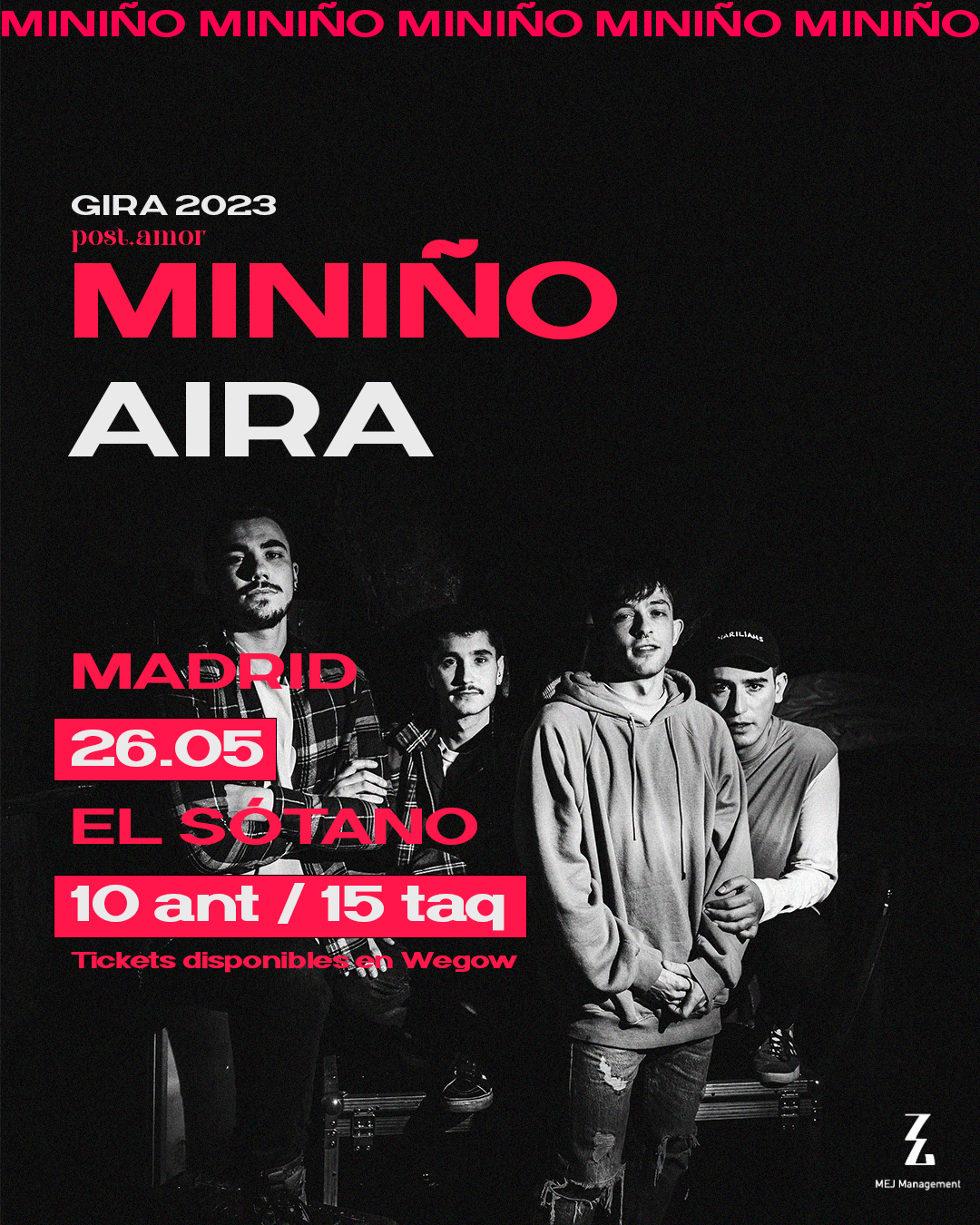 Fotografía promocional de MINIÑO Y AIRA EN MADRID