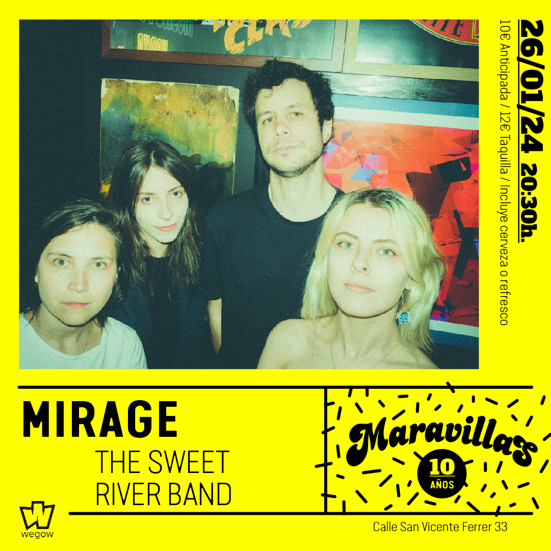 Fotografía promocional de Mirage + The Sweet River Band en Maravillas Club