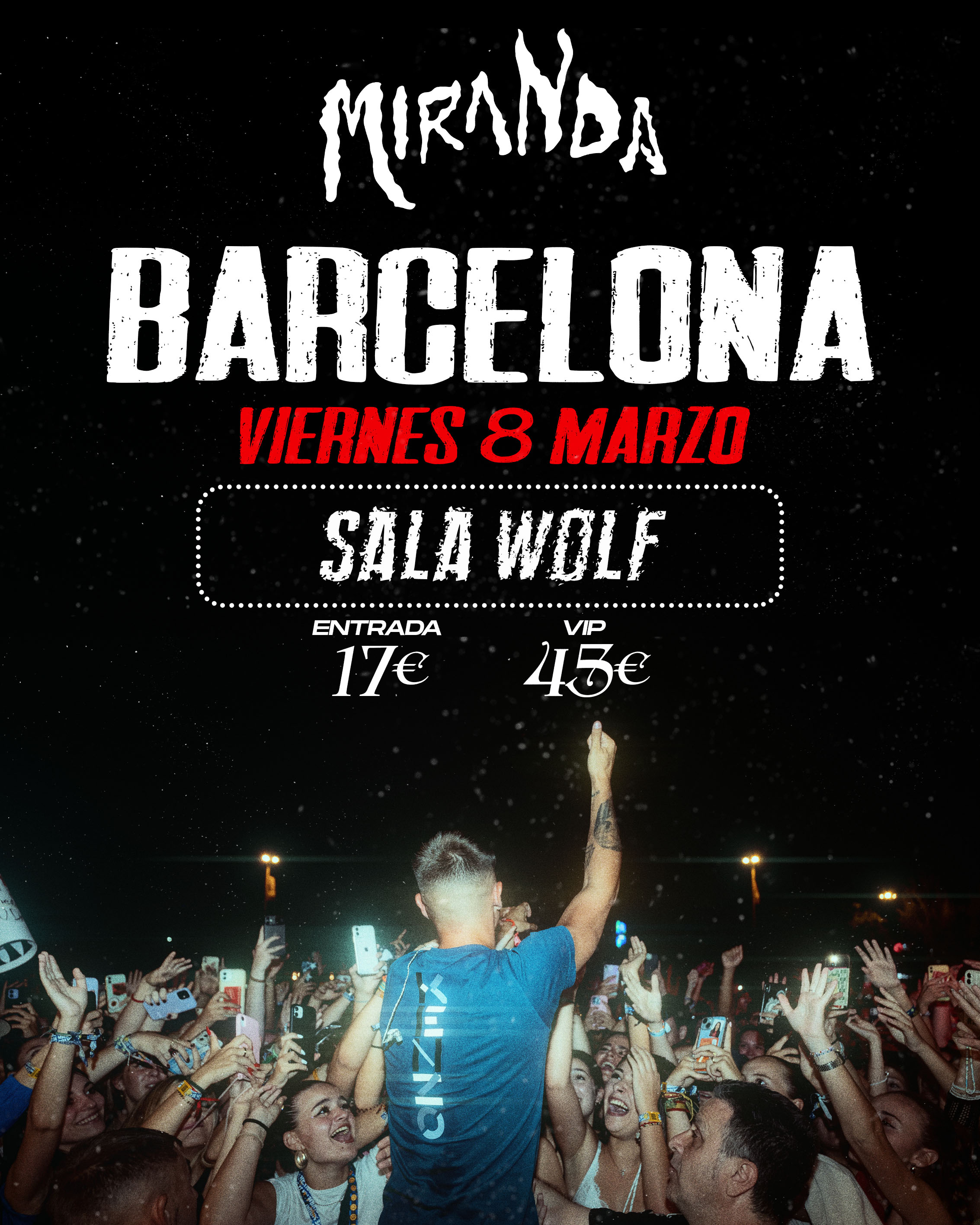 Fotografía promocional de MIRANDA EN BARCELONA