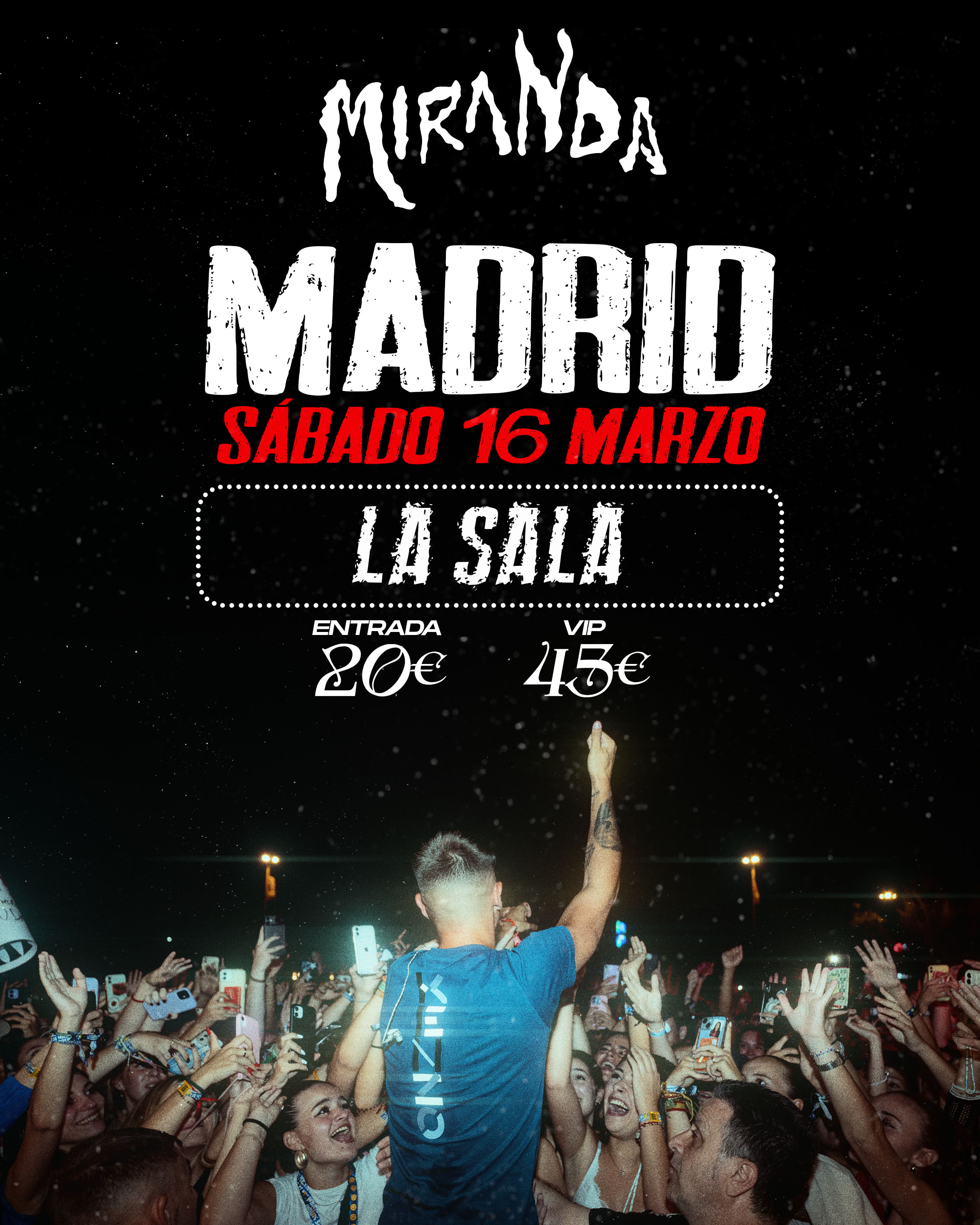 Fotografía promocional de MIRANDA EN MADRID