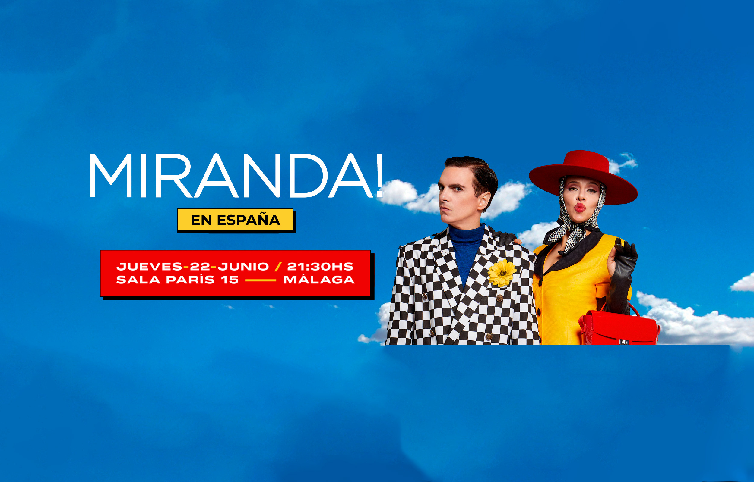 Fotografía promocional de MIRANDA! en Málaga