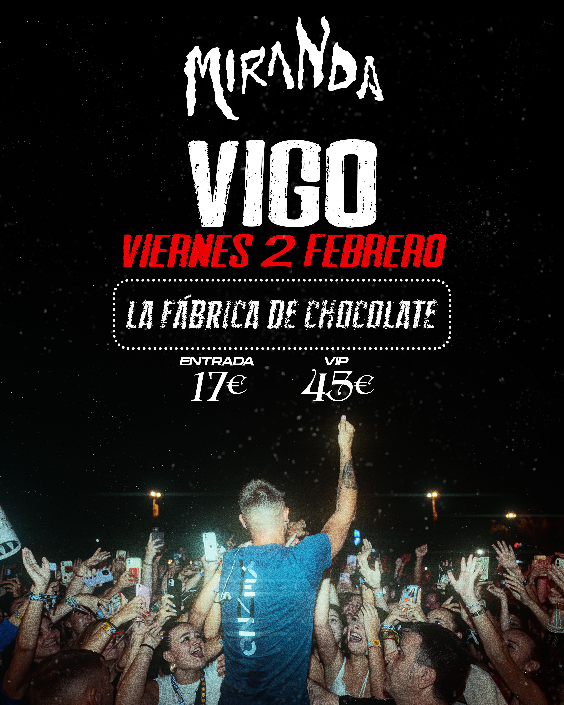 Fotografía promocional de MIRANDA EN VIGO