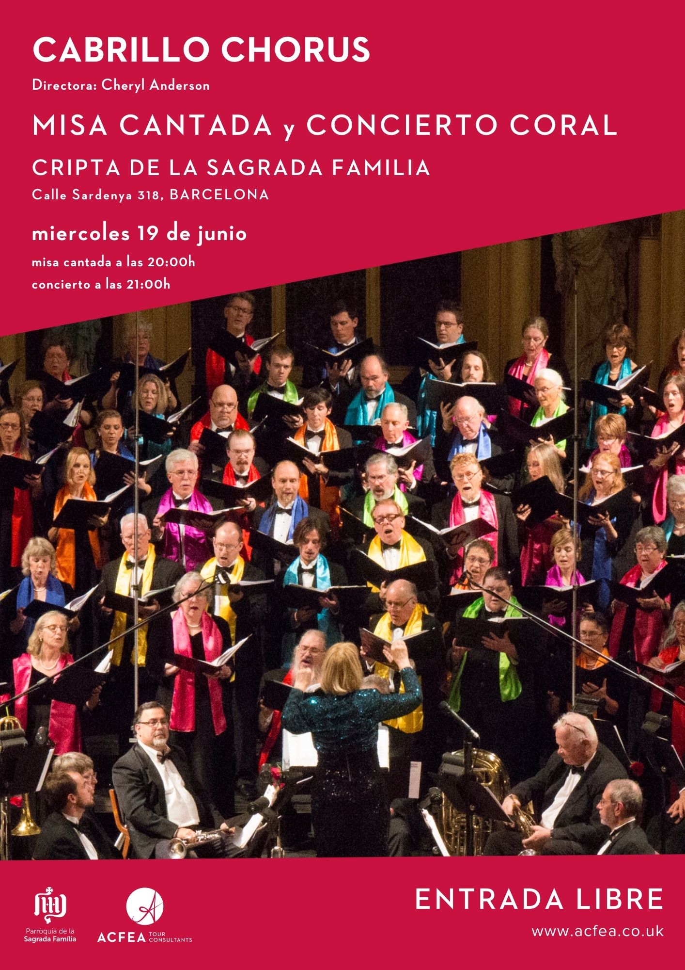 Fotografía promocional de Misa Cantada y Concierto Coral - CABRILLO SYMPHONIC CHORUS